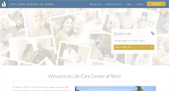 Desktop Screenshot of lifecarecenterofreno.com